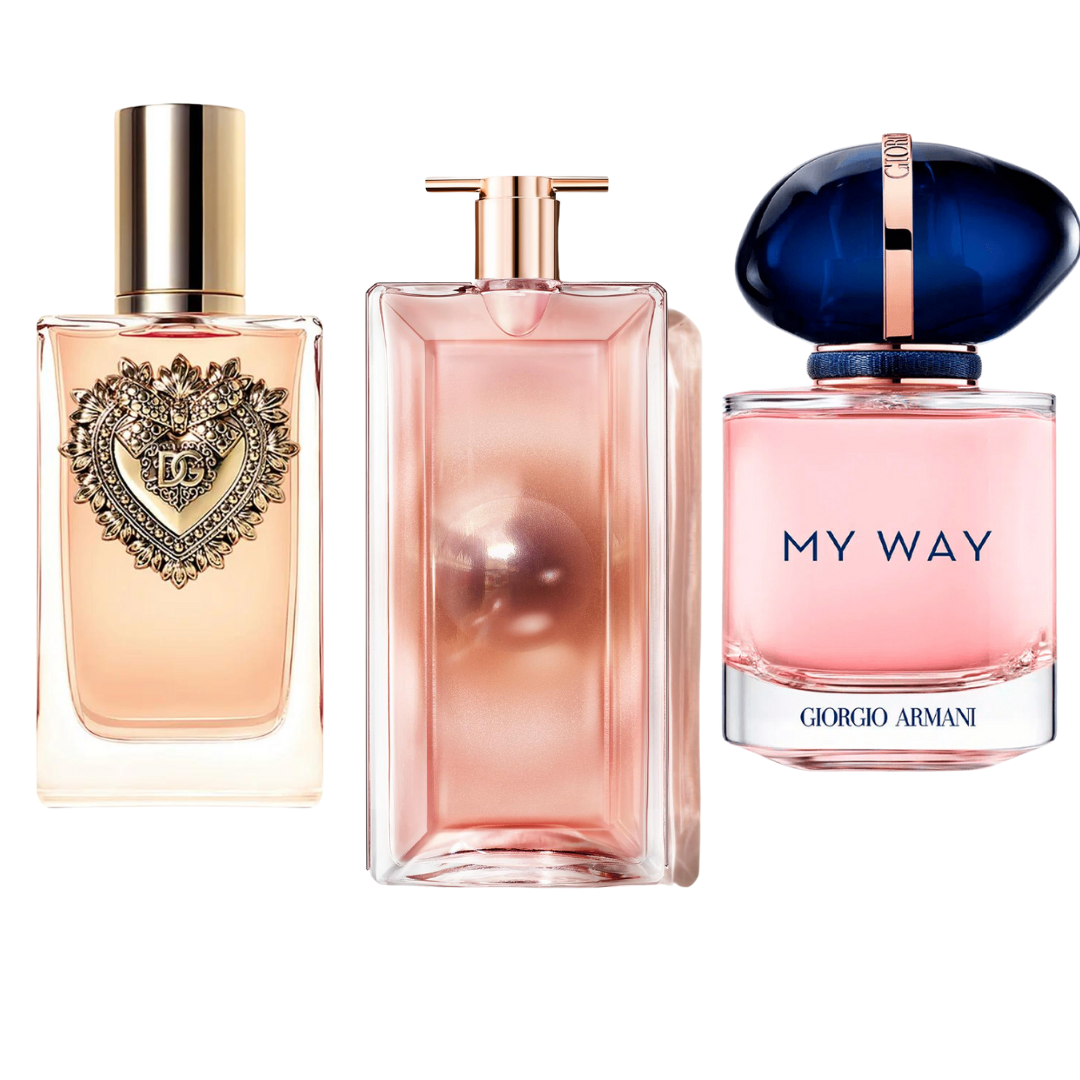 Cofanetto con 3 Fragranze: Dolce & Gabbana Devotion, My Way Giorgio Armani e Lancôme Idôle - 100 ml