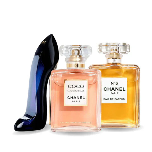 Cofanetto con 3 Profumi: GOOD GIRL, COCO MADEMOISELLE & Chanel Nº5 100ml