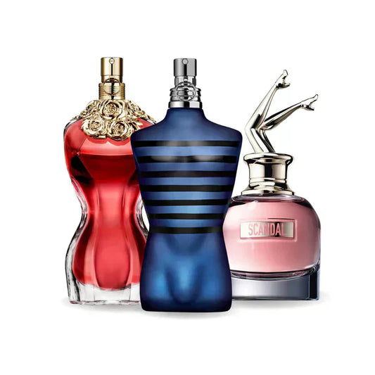 Cofanetto con 3 Profumi: Jean Paul Gaultier LA BELLE, ULTRA MALE & SCANDAL – 100 ml ciascuno
