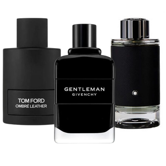 Cofanetto con 3 Fragranze: Tom Ford Ombre Leather, Givenchy Gentleman e Montblanc Explorer – 100 ml