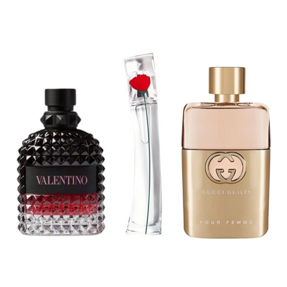 Cofanetto con 3 Fragranze: Gucci Guilty, Valentino Intense e Flower by Kenzo - 100 ml